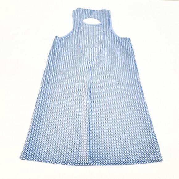 Zara Woven Checkered Patterned Sleeveless Tunic Dress Size Small MINT - Picture 4 of 5